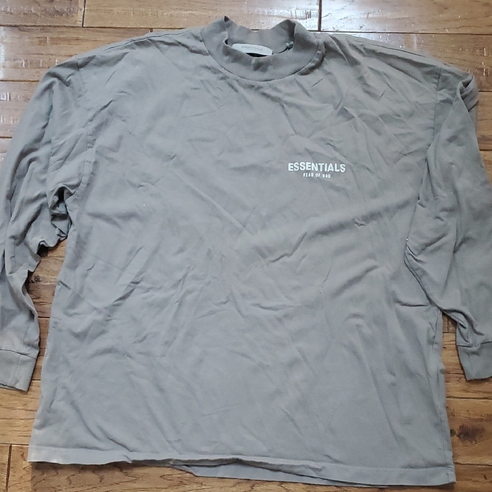 Essentials Fear Of God Mock Neck Desert Taupe Men's Shirt